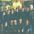 Дрыгин В.М. (крайний слева) с группой воспитанников клуба "Юный лётчик"