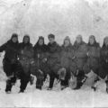 298 ИАП. Летчики суровой зимой 1942 г. Слева направо: В.М. Белецкий, В.М. Дрыгин