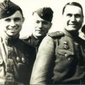 298 ИАП, 1943 г. (слева направо): В. Дрыгин, Д. Бочаров, И. Тараненко, Е. Зайцев